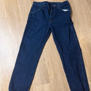 Men's Dark Blue Jeans - Classic Straight Fit